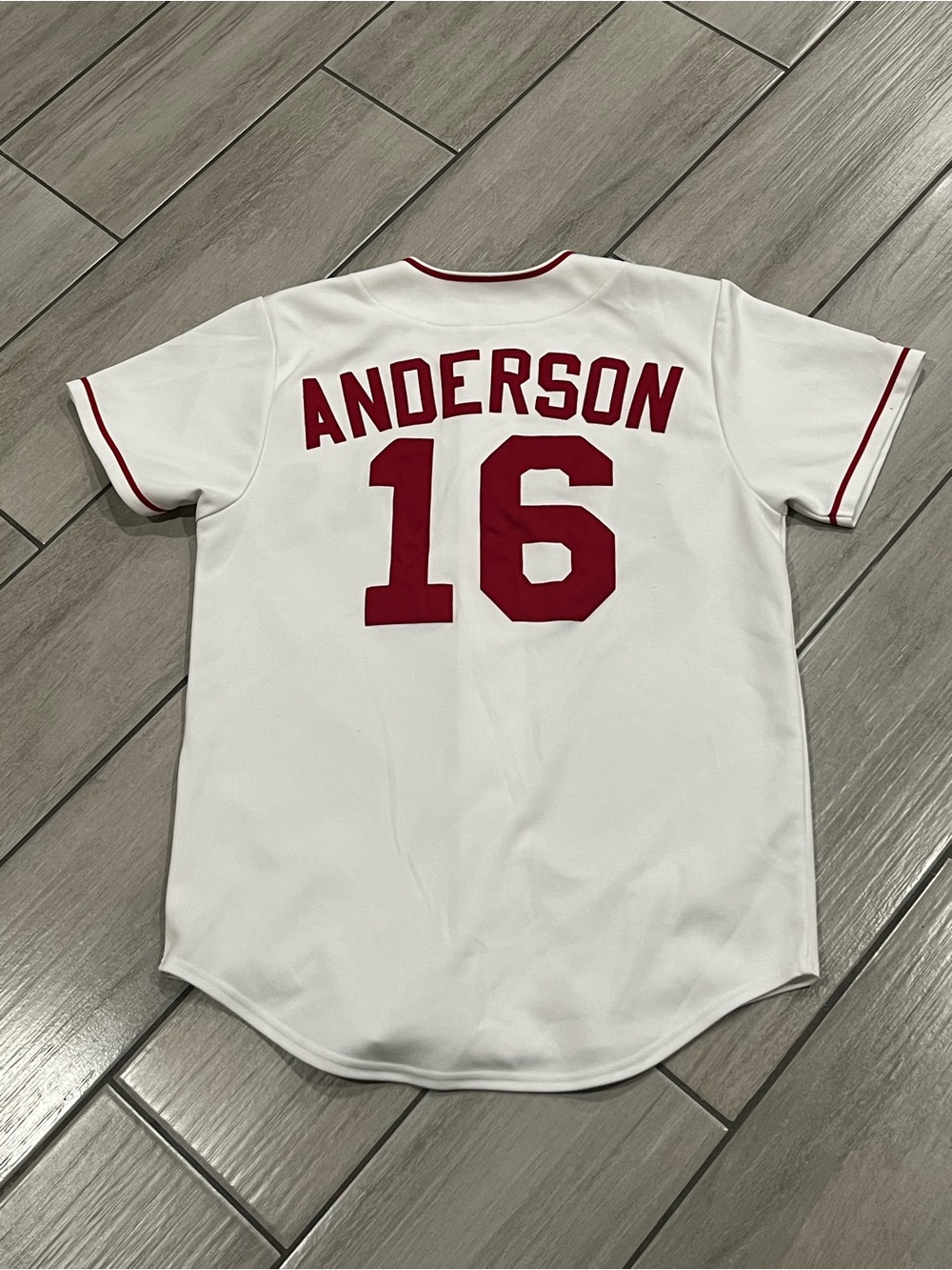 #21. Mens Vintage Russell Athletic Anaheim Angels Garret Anderson Jersey